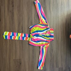 Joy Joy Multicolor Striped Crop Top